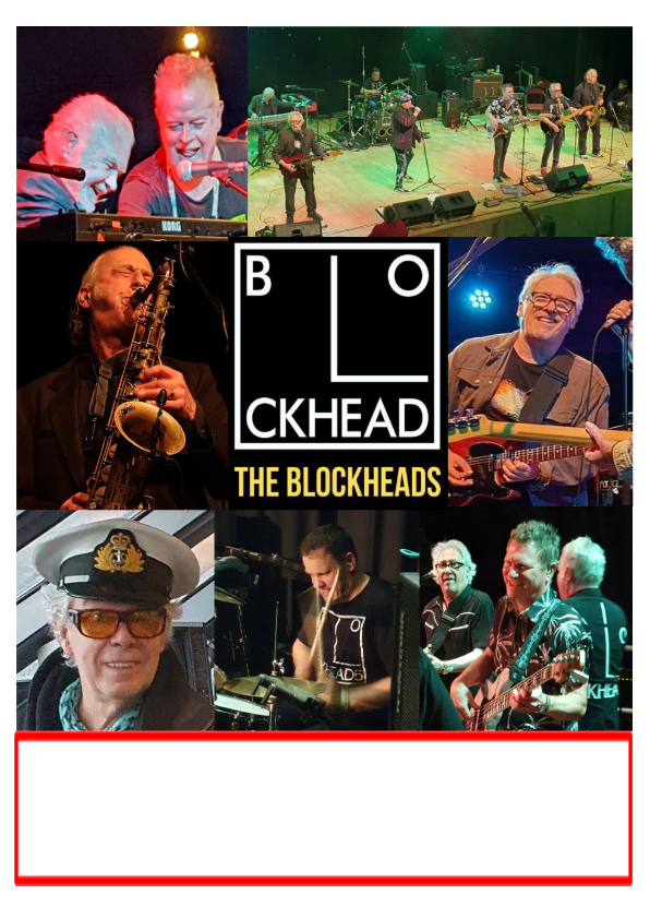 SATURDAY 10 OCTOBER - THE BLOCKHEADS - LIVE at THE ARLINGTON BALLROOM - MJB3 Productions