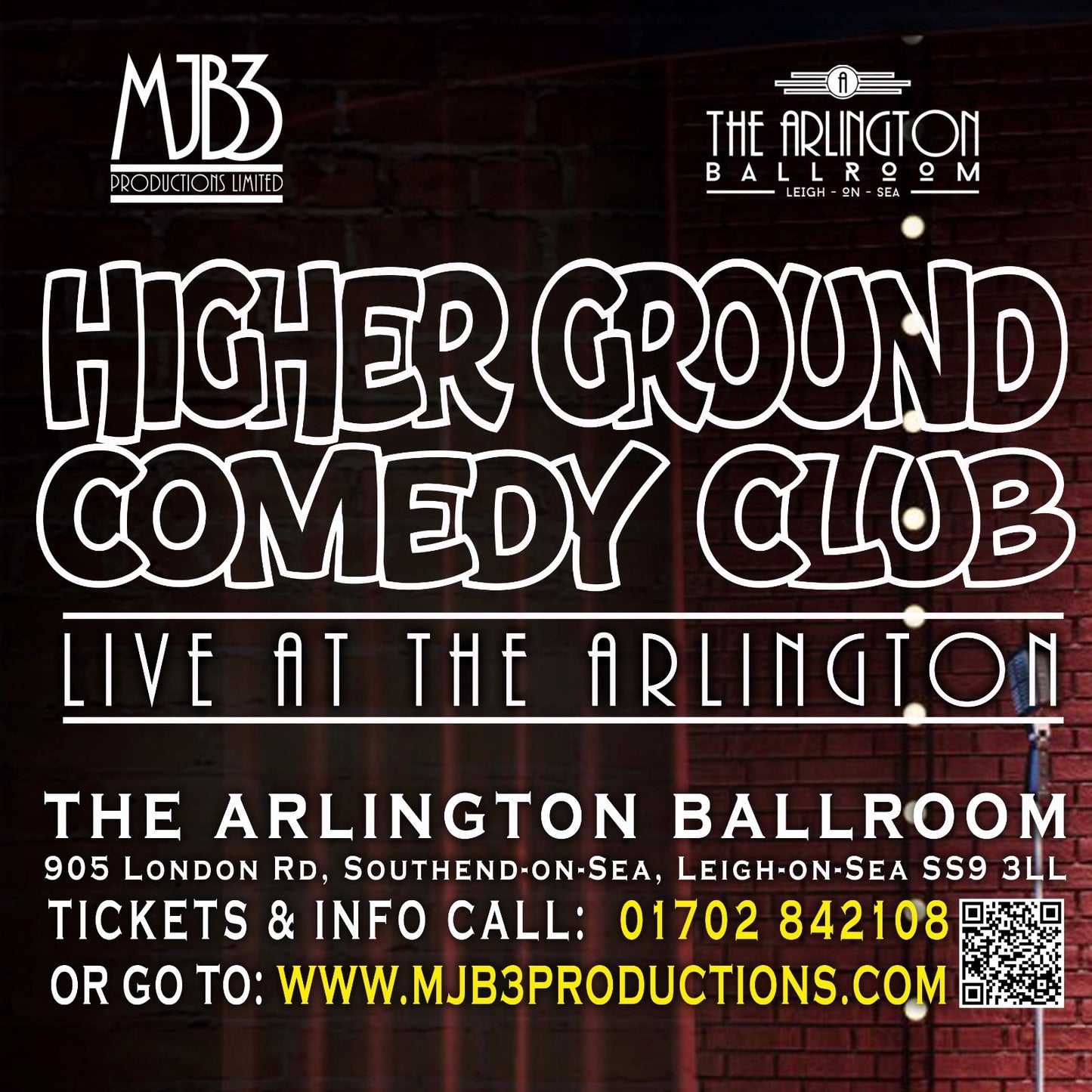 SUNDAY 29 NOVEMBER - HIGHER GROUND COMEDY CLUB - LIVE !