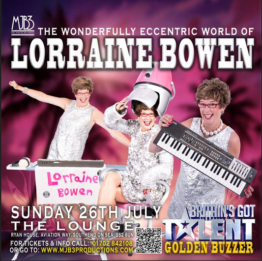 SUNDAY 26 JULY - Lorraine Bowen "The Crumble Lady" LIVE! - MJB3 Productions