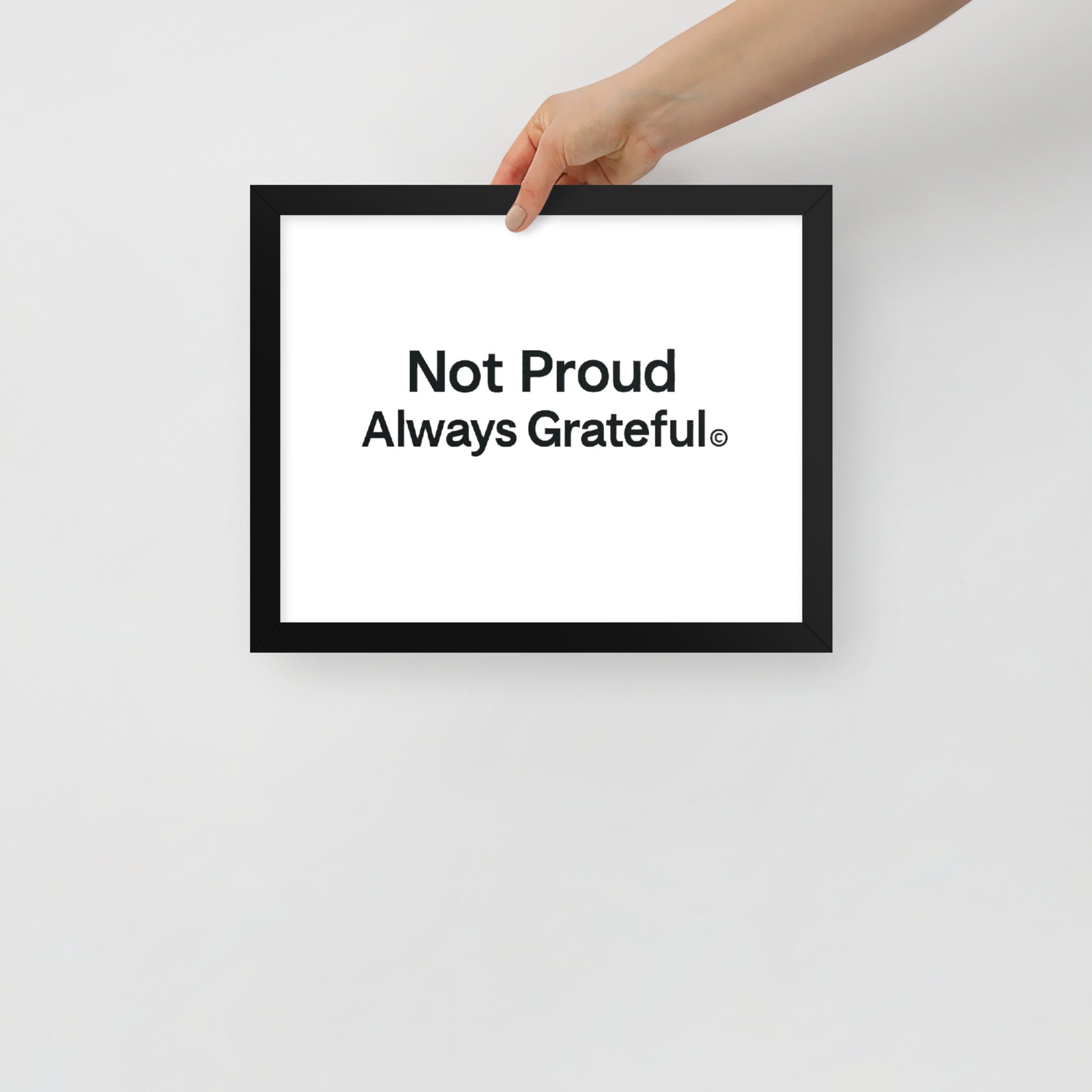 Framed photo paper poster