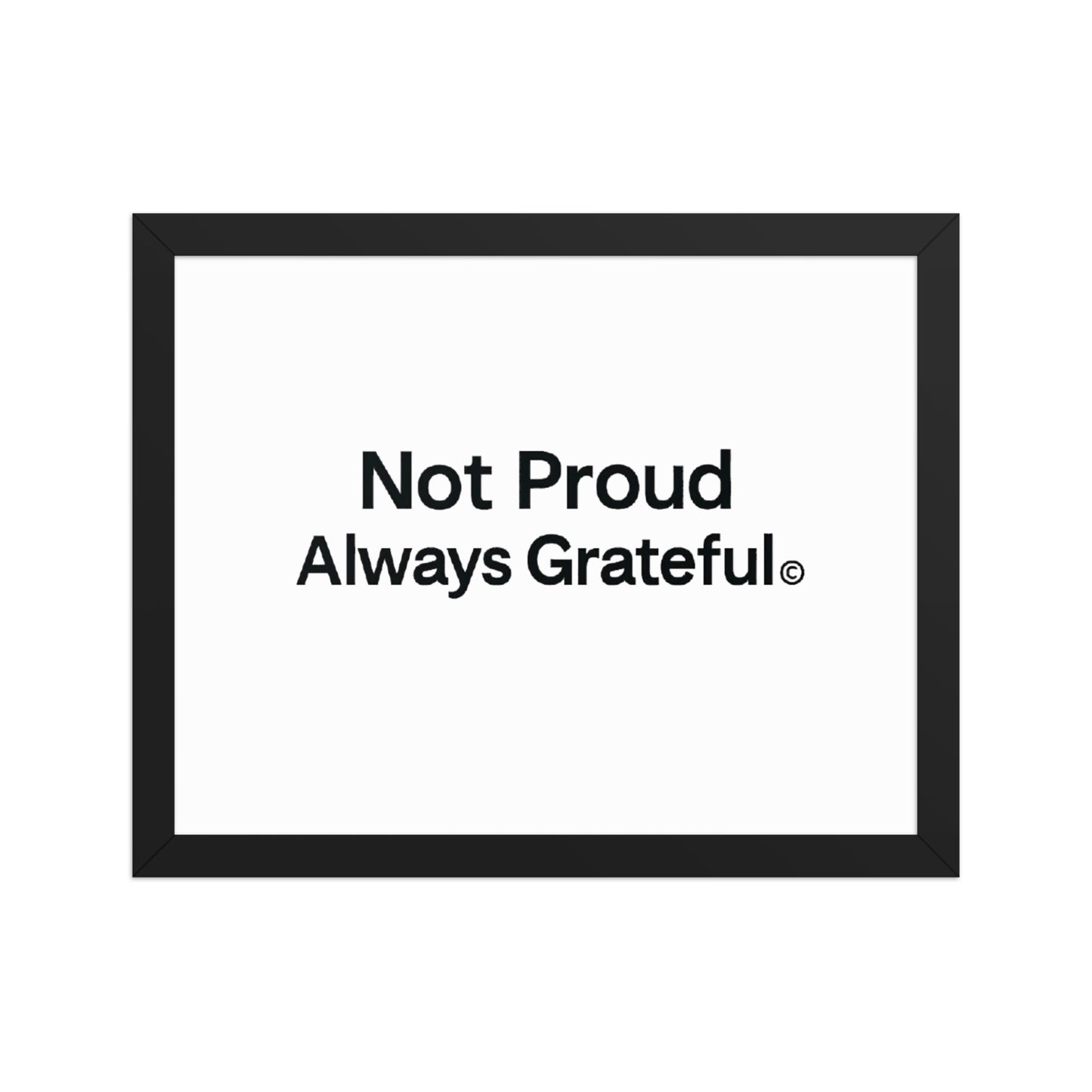 Framed photo paper poster