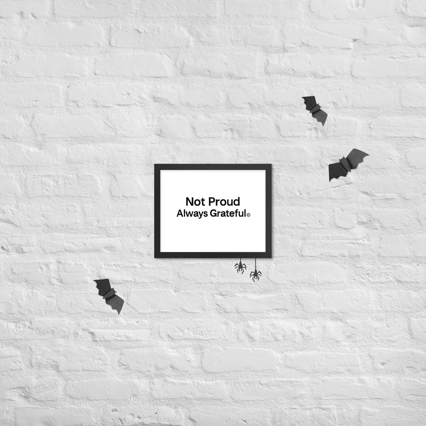 Framed photo paper poster