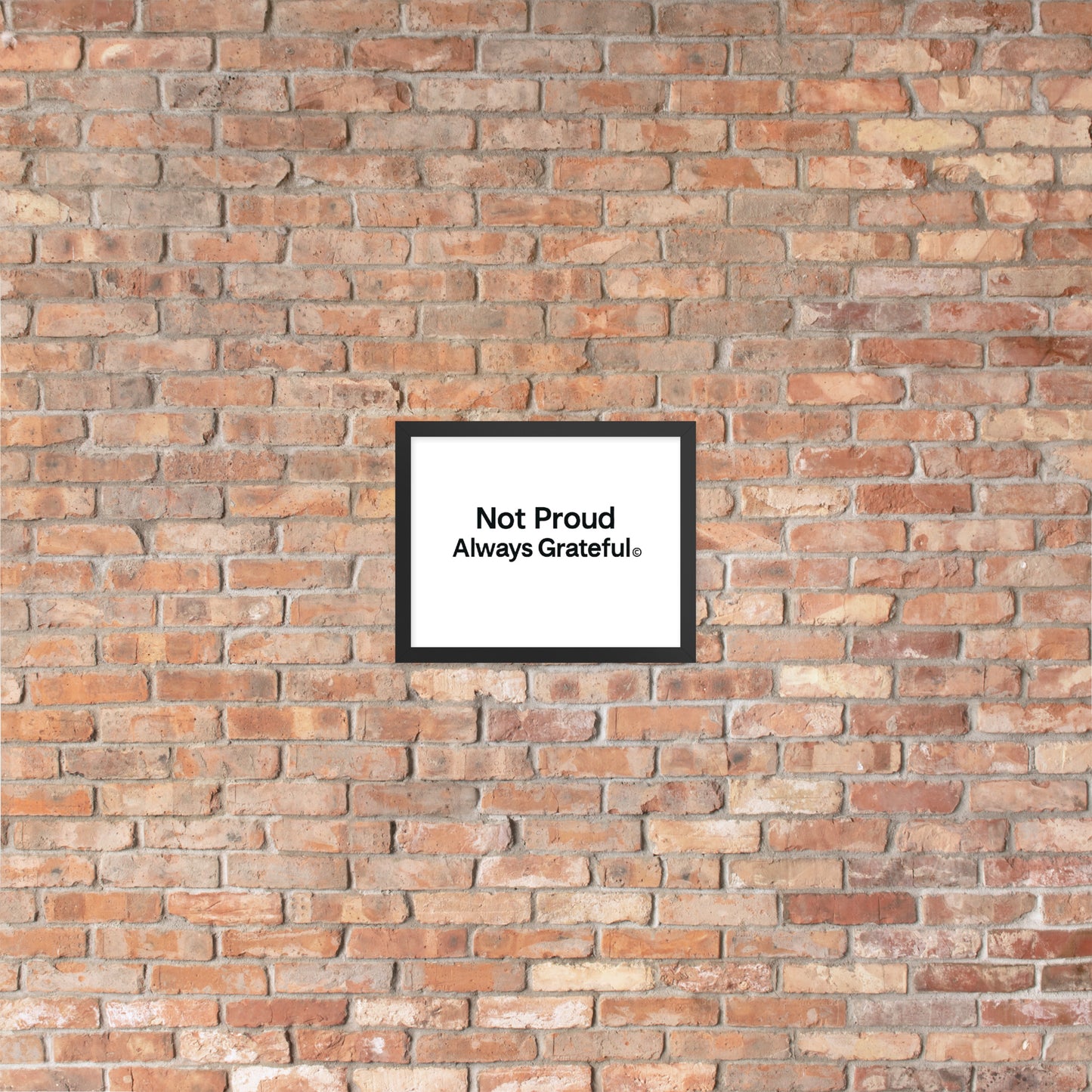 Framed photo paper poster