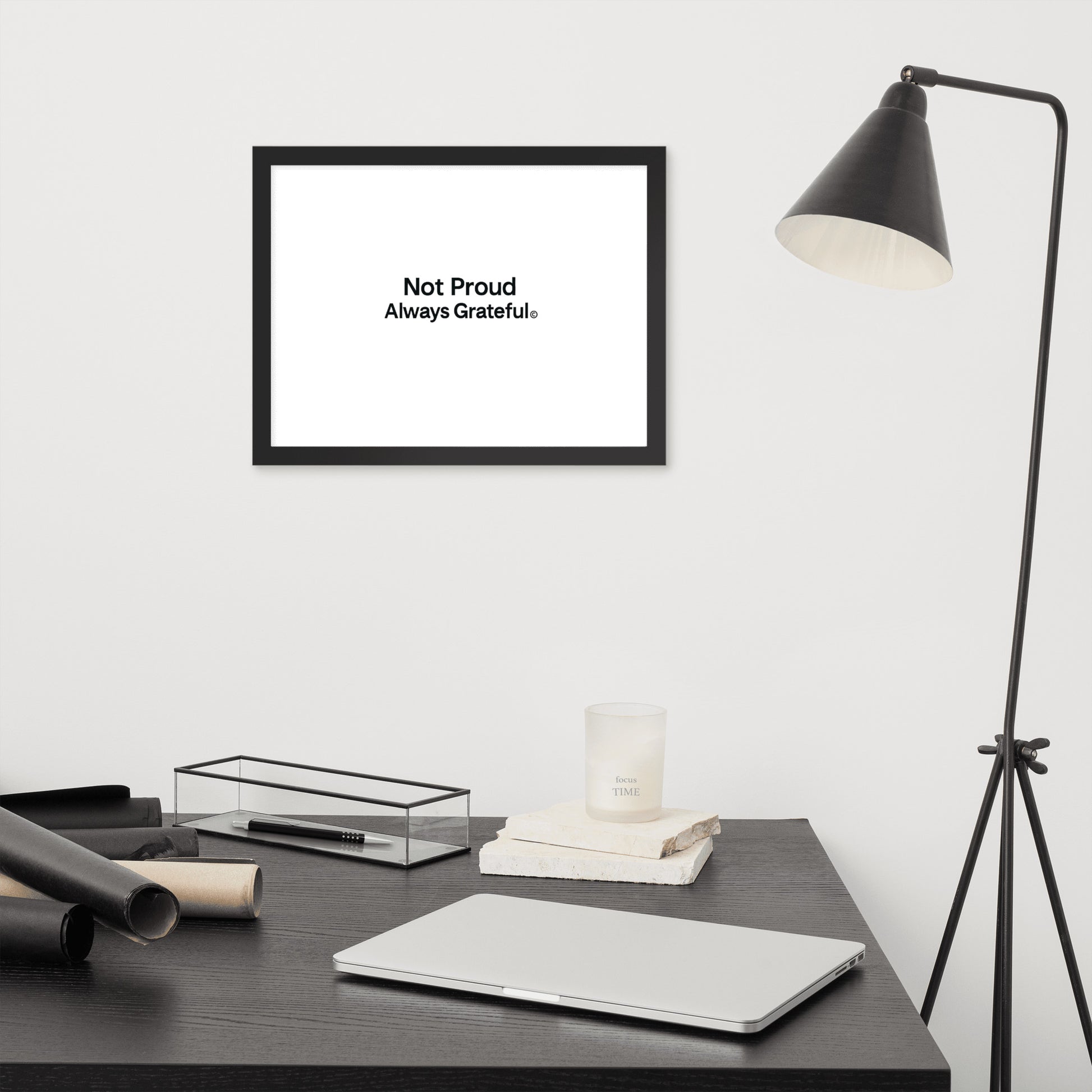 Framed photo paper poster