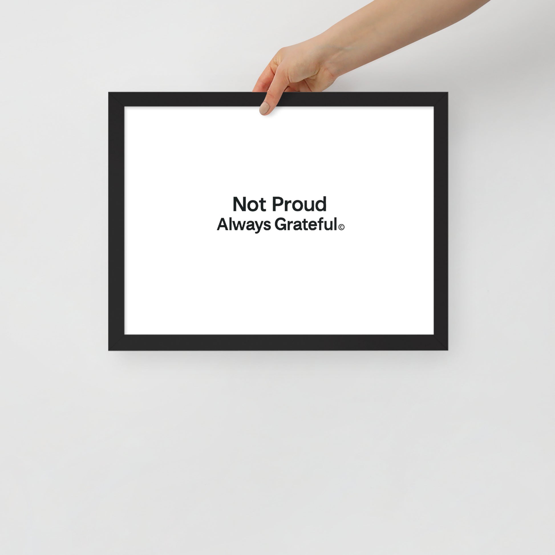 Framed photo paper poster