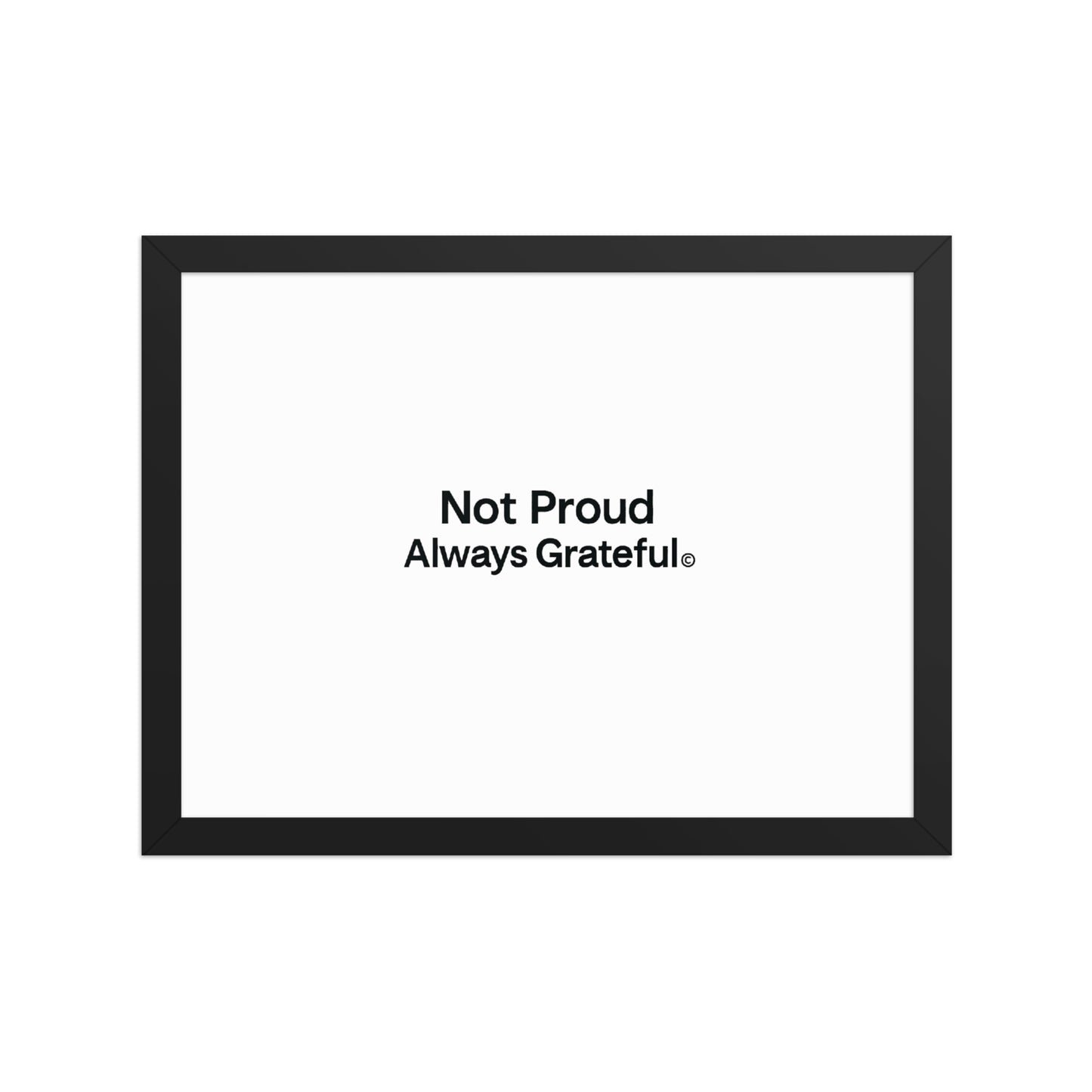 Framed photo paper poster