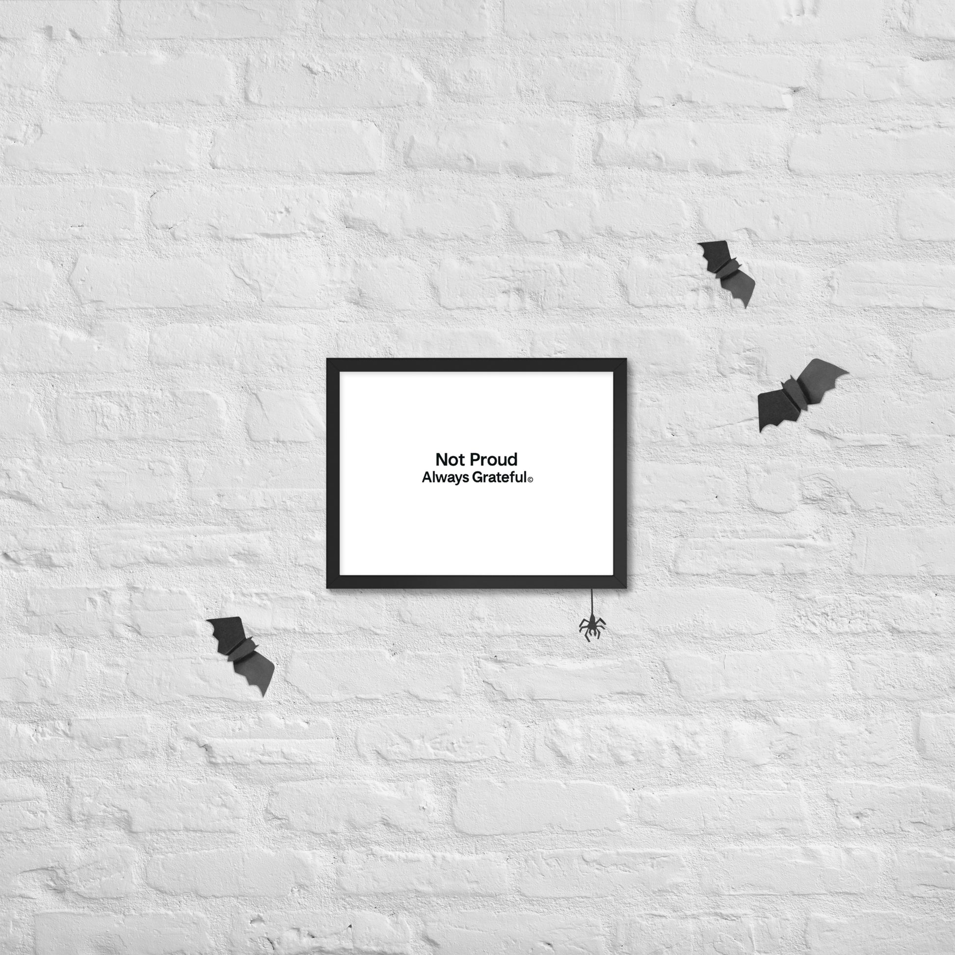 Framed photo paper poster