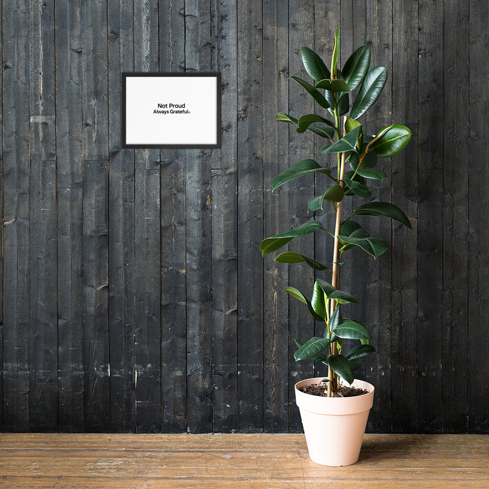 Framed photo paper poster