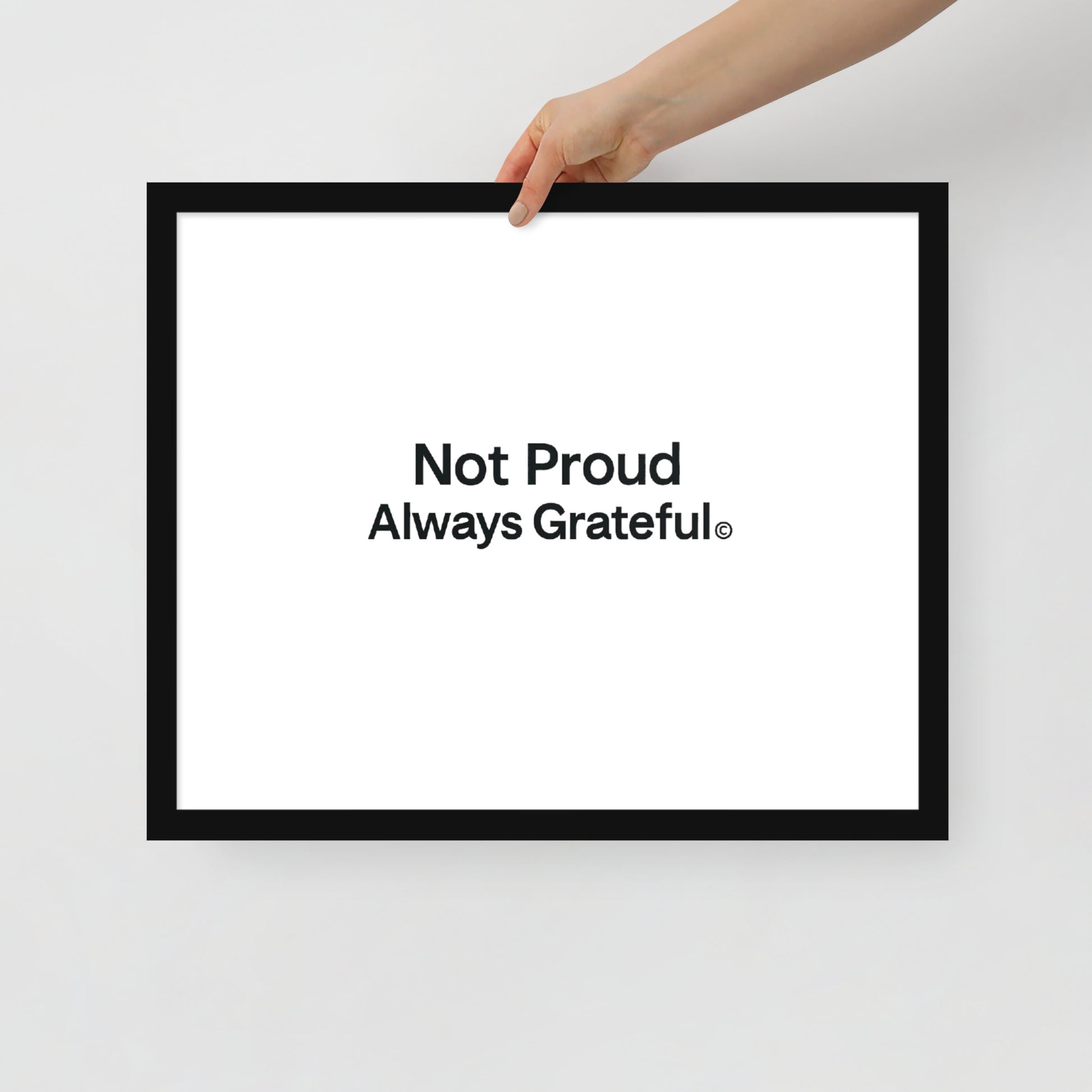 Framed photo paper poster