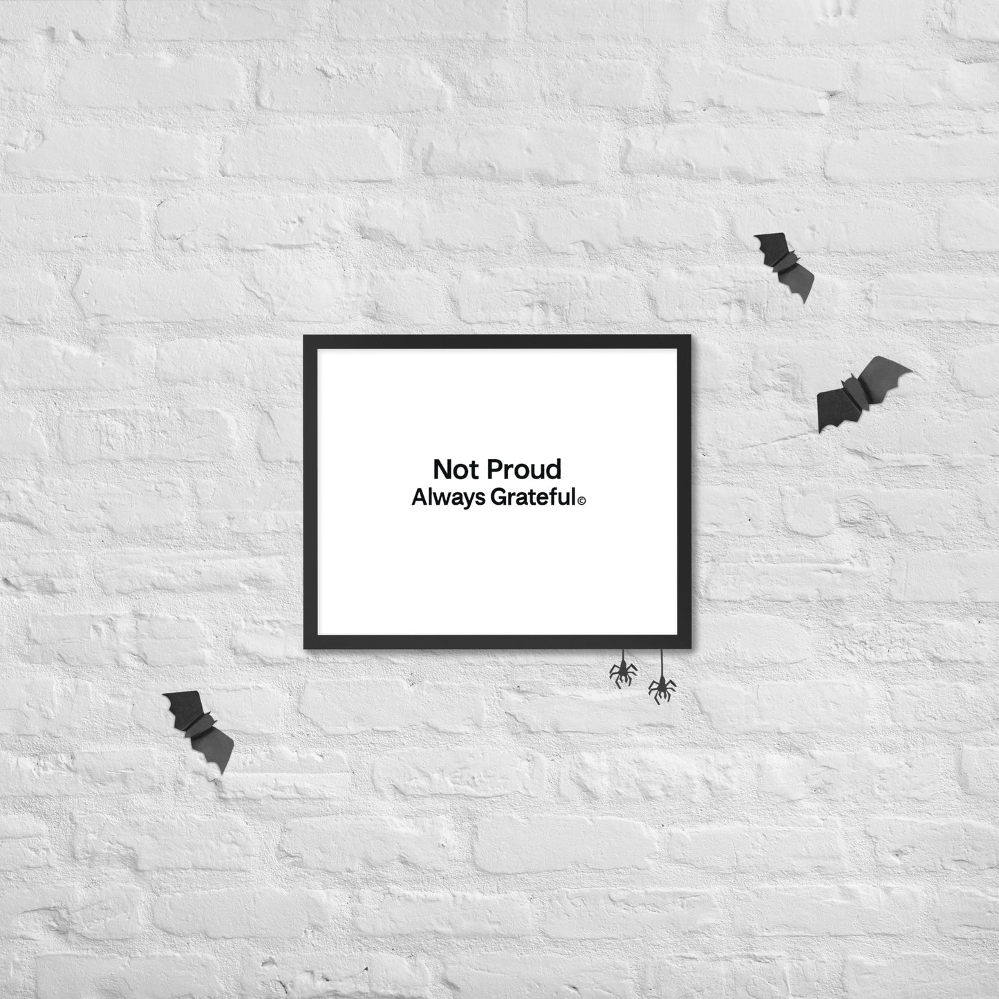 Framed photo paper poster