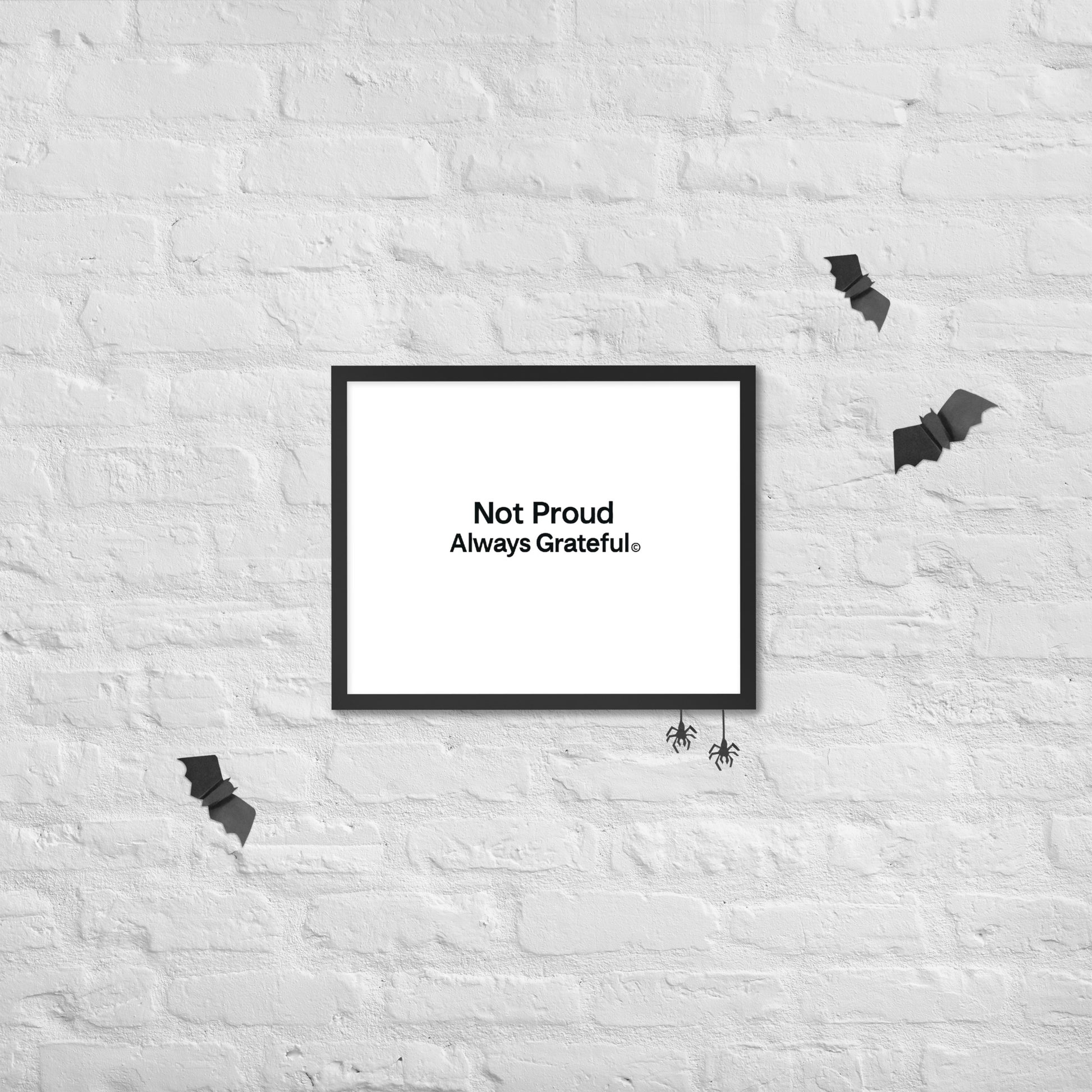 Framed photo paper poster