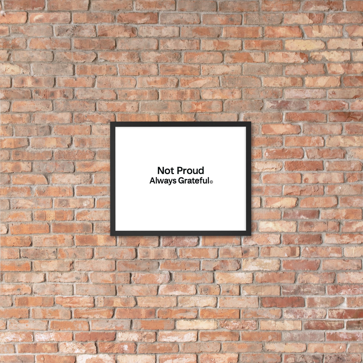 Framed photo paper poster