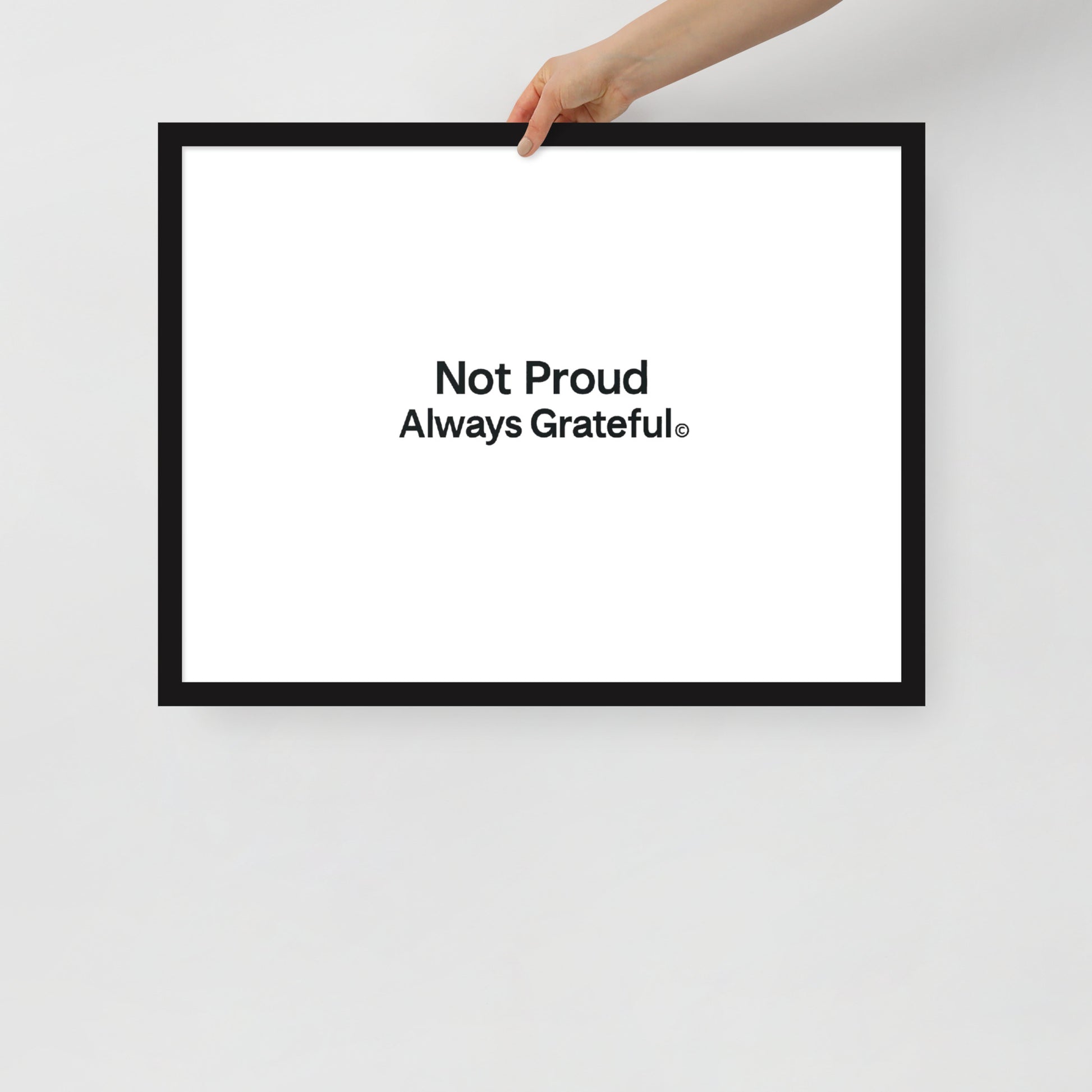 Framed photo paper poster