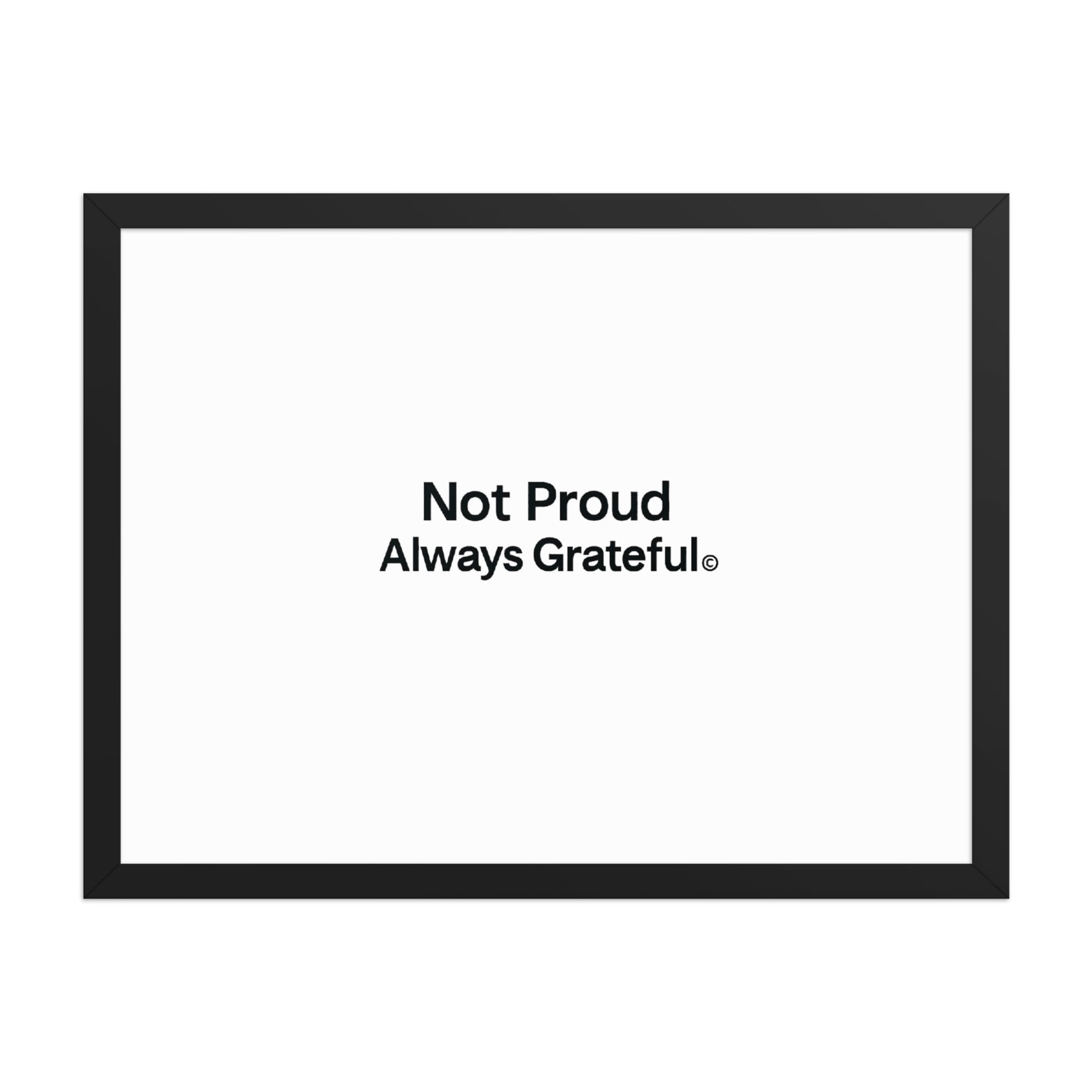 Framed photo paper poster