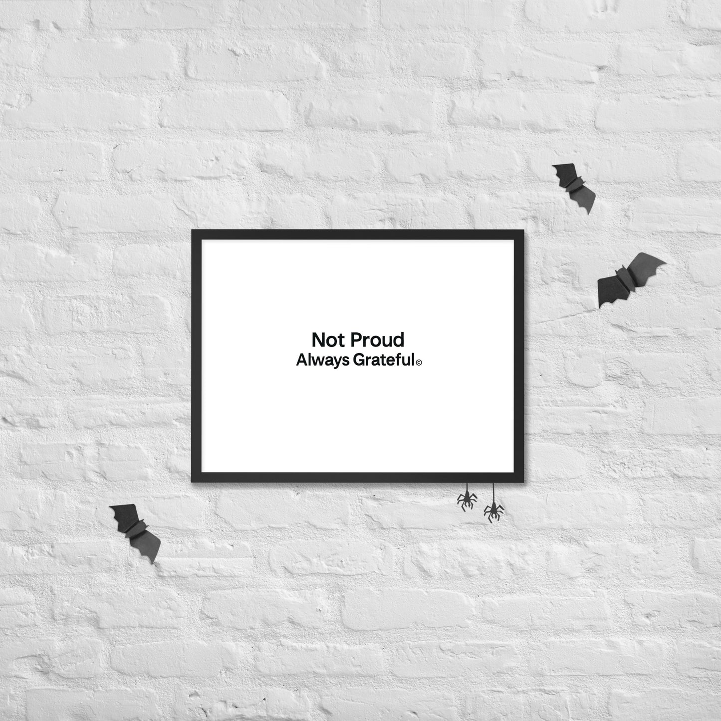 Framed photo paper poster