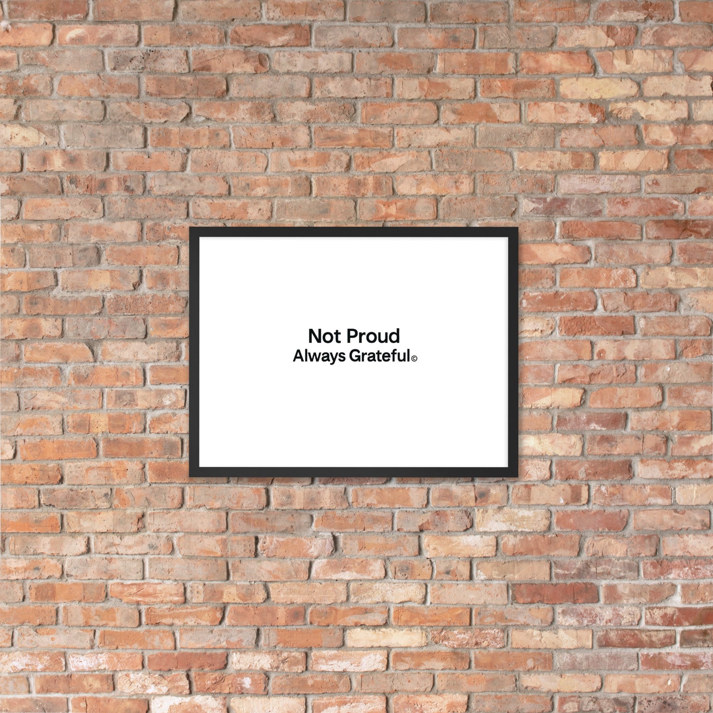 Framed photo paper poster