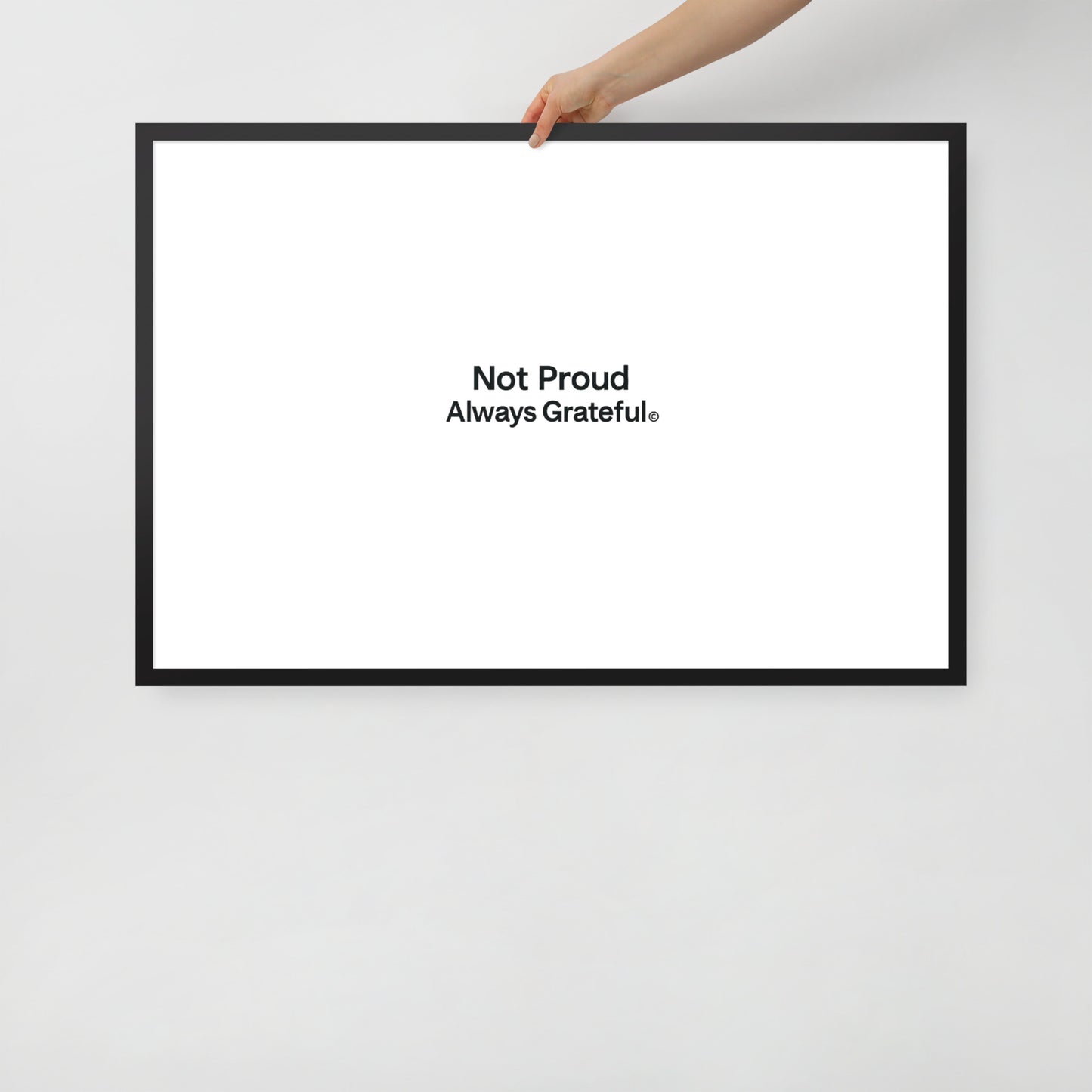 Framed photo paper poster