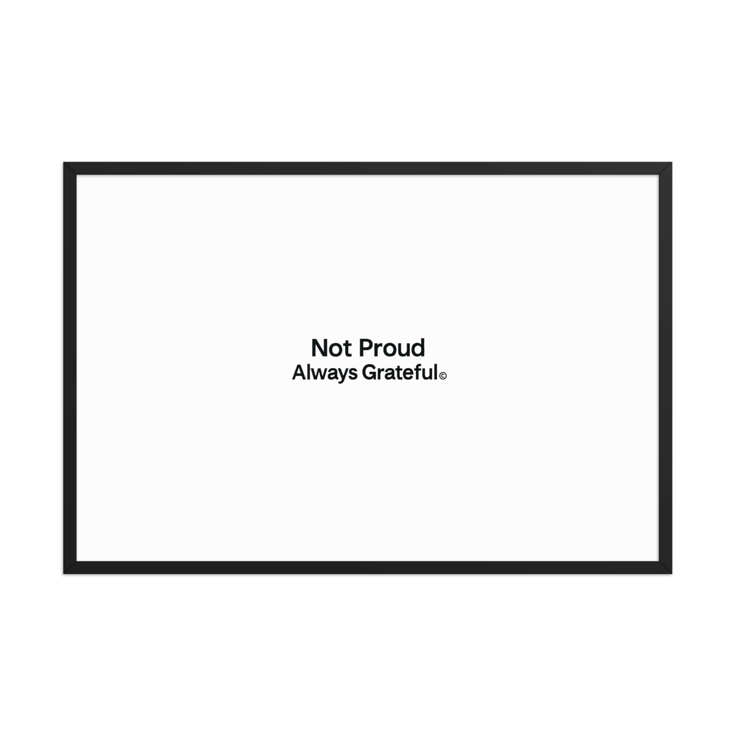 Framed photo paper poster