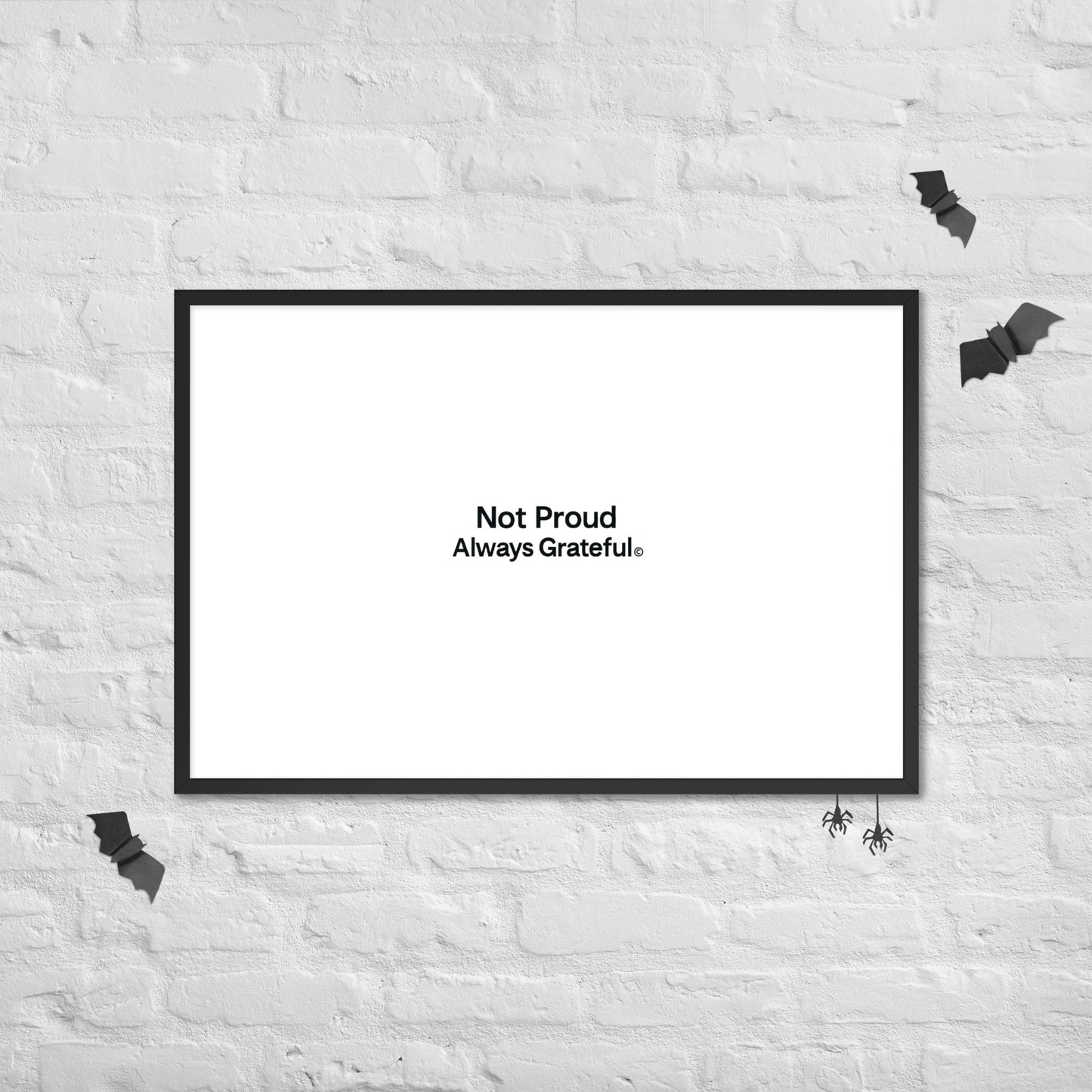 Framed photo paper poster