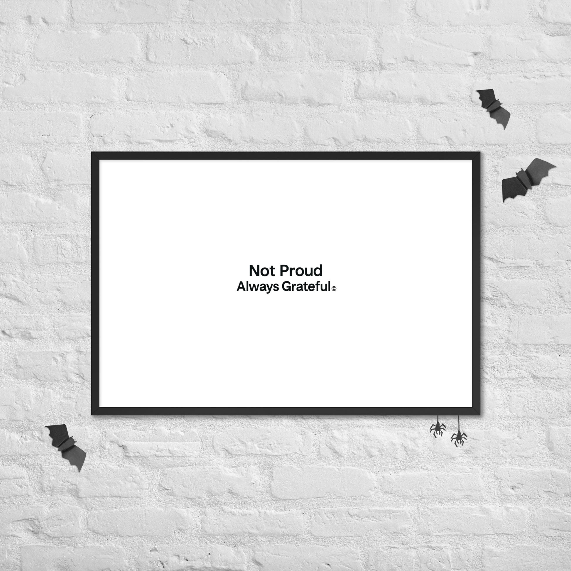 Framed photo paper poster