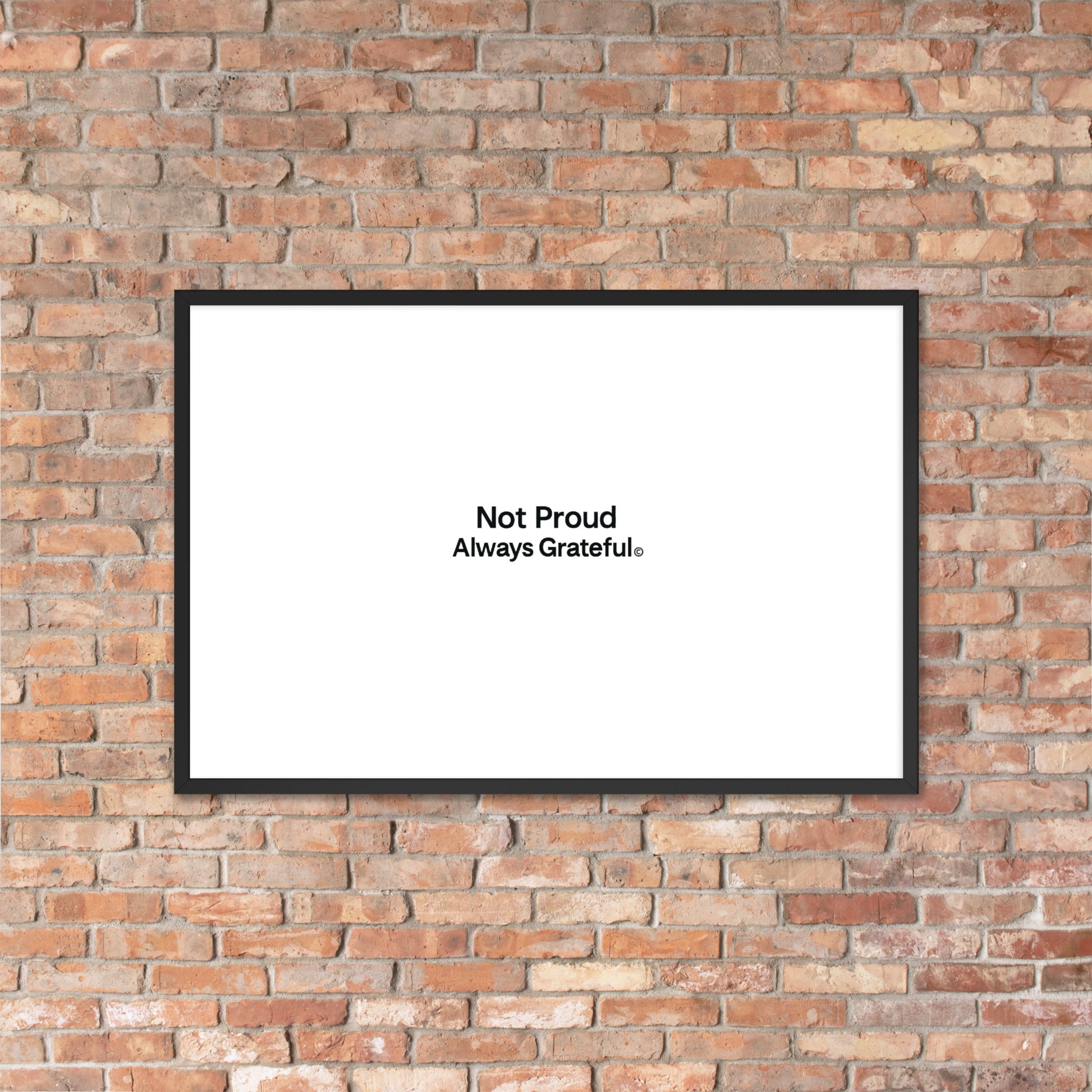 Framed photo paper poster